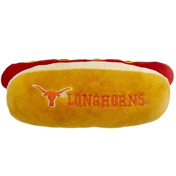 Texas Longhorns-Plush Hot Dog Toy